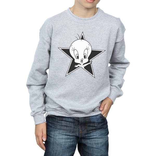 Looney Tunes Boys Tweety Pie Mono Star Sweatshirt