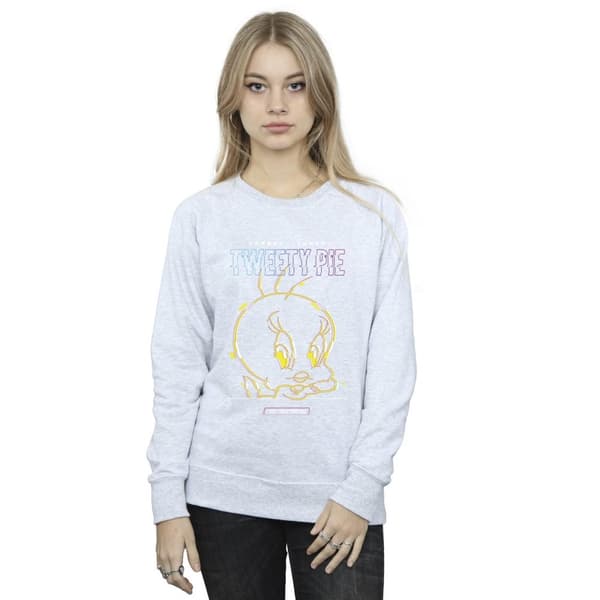 Looney Tunes Womens/Ladies Tweety Glitch Sweatshirt