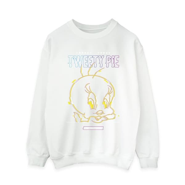 Looney Tunes Womens/Ladies Tweety Glitch Sweatshirt