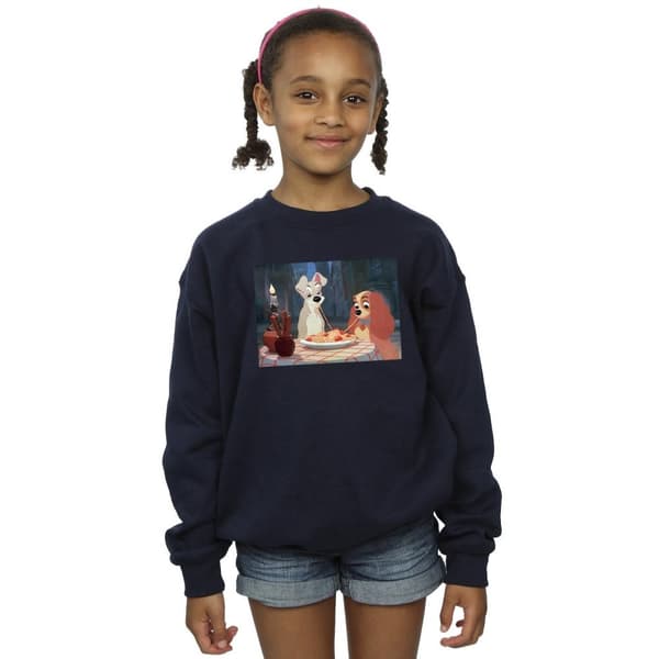 Disney Girls Lady And The Tramp Spaghetti Photo Sweatshirt