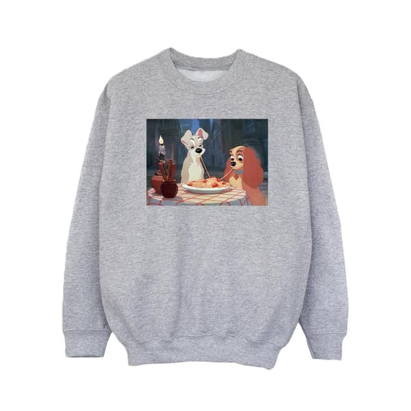 Disney Girls Lady And The Tramp Spaghetti Photo Sweatshirt