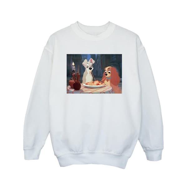 Disney Girls Lady And The Tramp Spaghetti Photo Sweatshirt