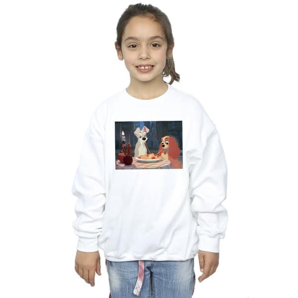 Disney Girls Lady And The Tramp Spaghetti Photo Sweatshirt