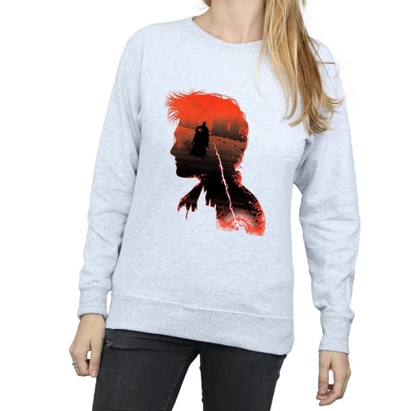 Harry Potter Sweatshirt med stridssilhuett för kvinnor/damer