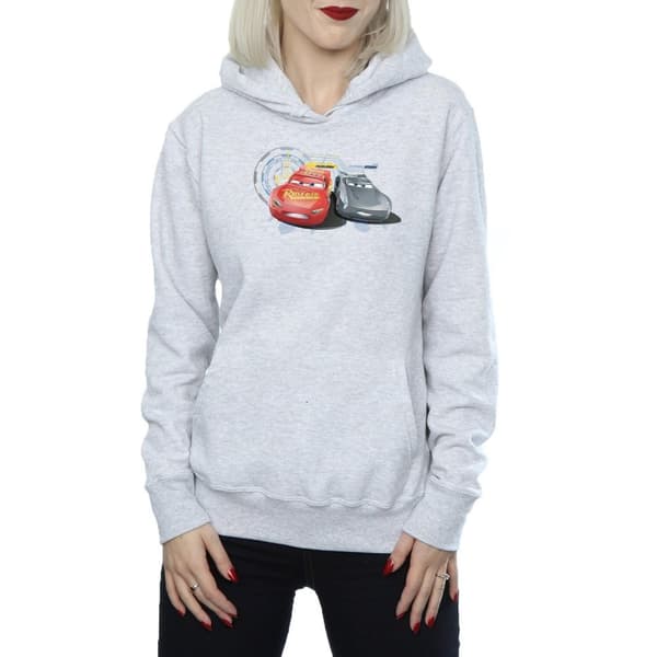 Disney Womens/Ladies Cars Lightning Vs Storm Hoodie
