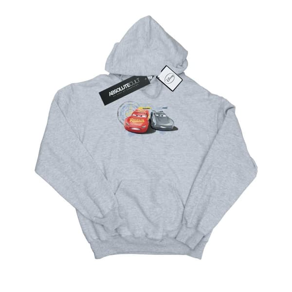 Disney Womens/Ladies Cars Lightning Vs Storm Hoodie Heather Grey XXL