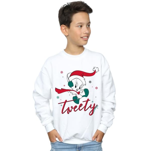 Looney Tunes Boys Tweety Pie Christmas Sweatshirt