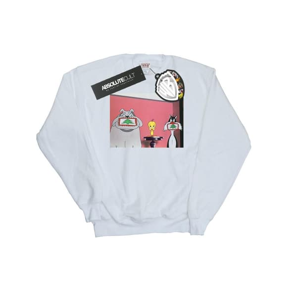 Looney Tunes Girls Christmas Postcard Sweatshirt