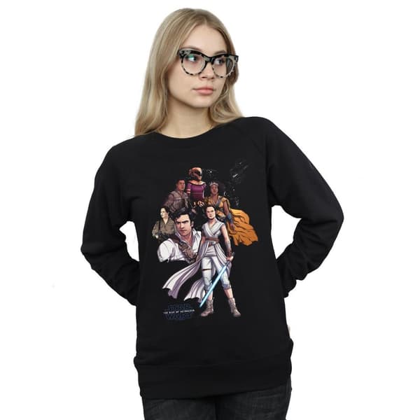 Star Wars: The Rise of Skywalker Dam/Tjej Star Wars The Rise Of Skywalker Resistance Illustration Sweatshirt
