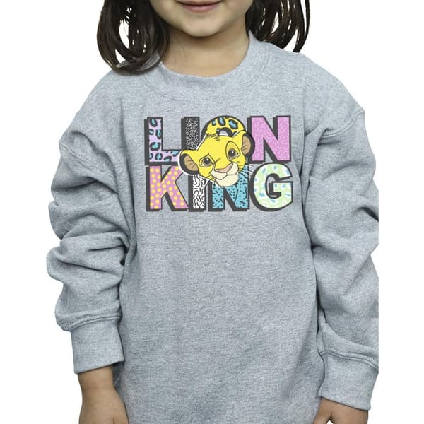 Disney Girls The Lion King Sweatshirt med logotyp och mönster