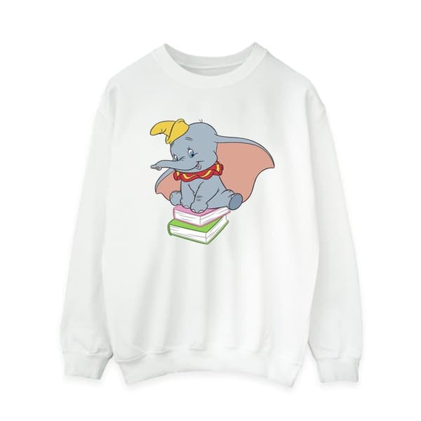 Disney Womens/Ladies Dumbo Sitting On Books Sweatshirt