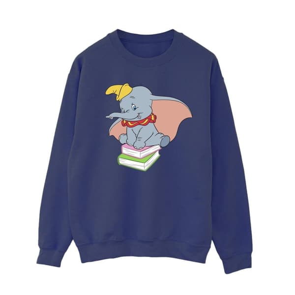 Disney Womens/Ladies Dumbo Sitting On Books Sweatshirt