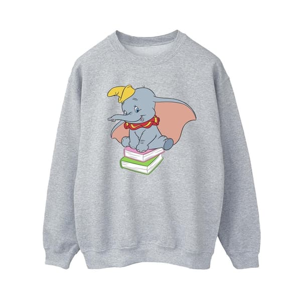 Disney Womens/Ladies Dumbo Sitting On Books Sweatshirt