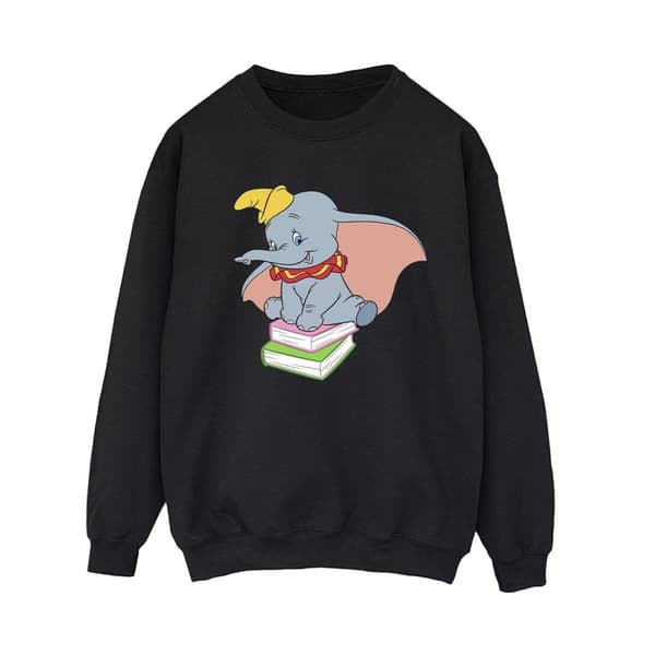 Disney Womens/Ladies Dumbo Sitting On Books Sweatshirt