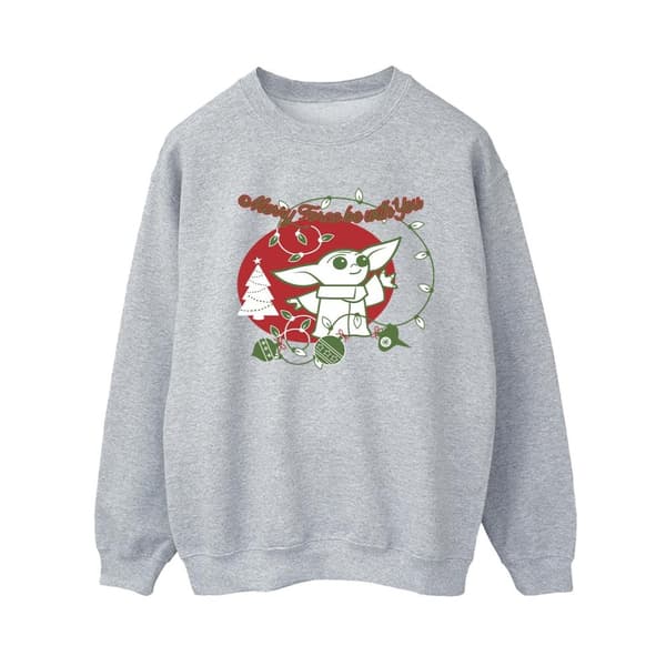 Star Wars The Mandalorian Dam/Tjej Baby Yoda Force Be With You Sweatshirt