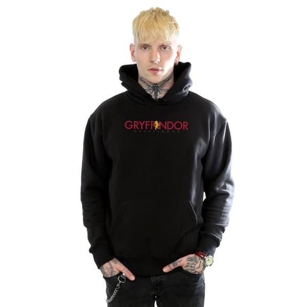 Harry Potter Mens Gryffindor Text Hoodie