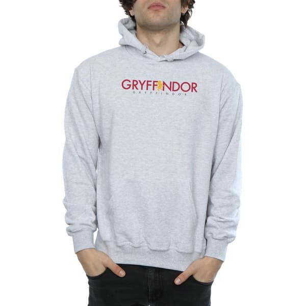 Harry Potter Mens Gryffindor Text Hoodie