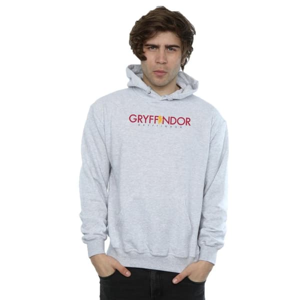 Harry Potter Mens Gryffindor Text Hoodie