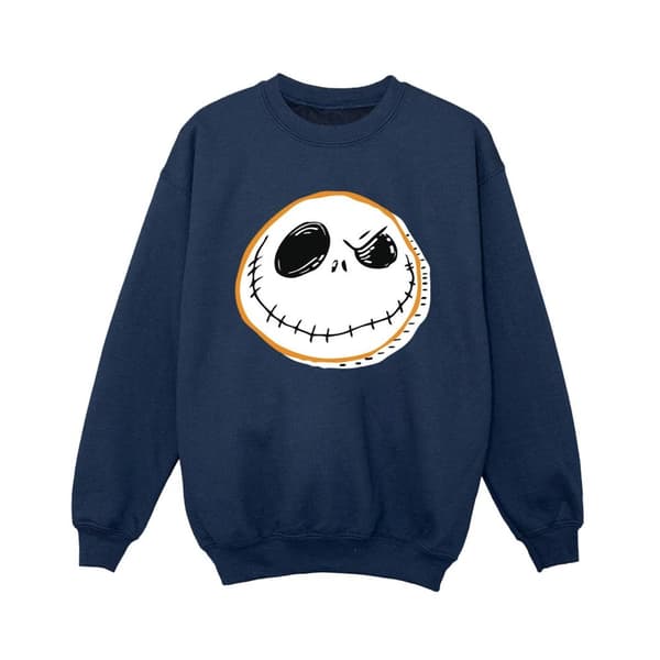 Disney Pojkar The Nightmare Before Christmas Jack Face Sweatshirt Navy Blue 7-8 Years