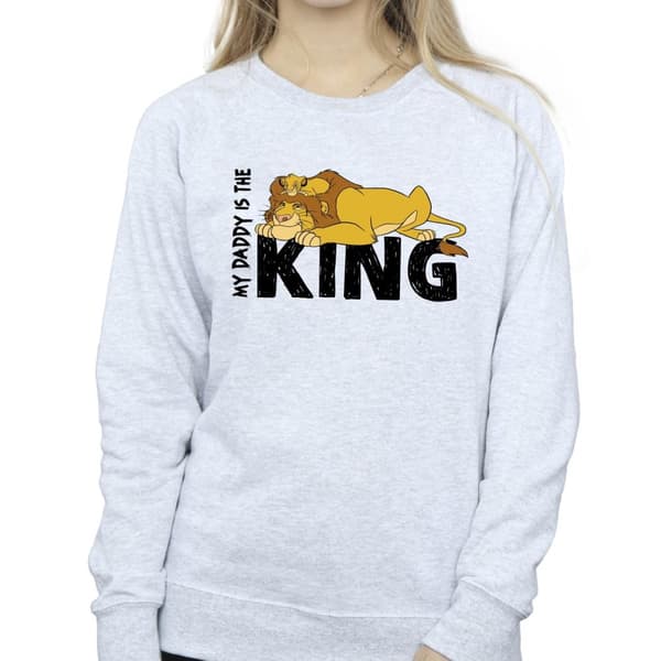 Disney Womens/Ladies The Lion King Daddy Is King Sweatshirt