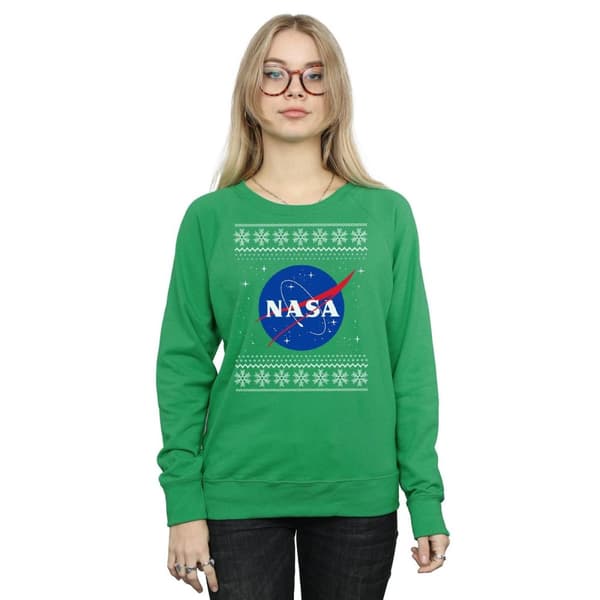 NASA Womens/Ladies Classic Fair Isle Sweatshirt