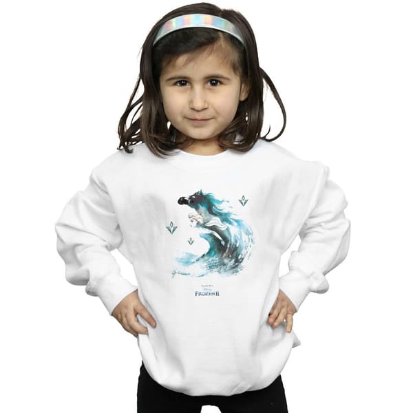 Disney Girls Frozen 2 Elsa With Nokk The Water Spirit Sweatshirt
