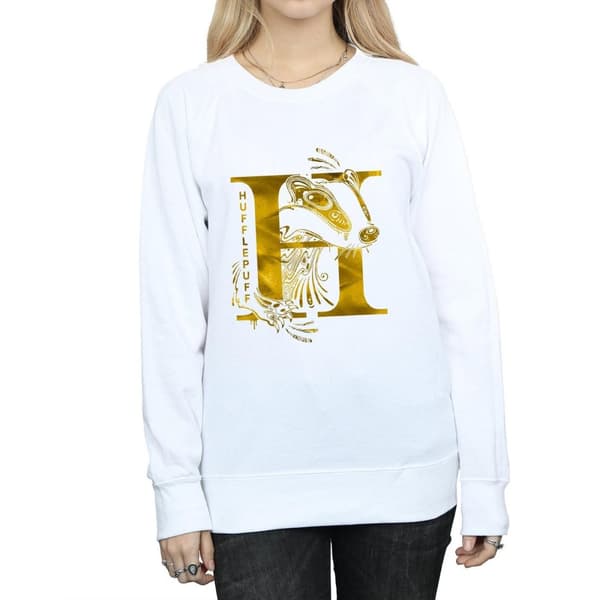 Harry Potter Hufflepuff Badger - Sweatshirt för damer/kvinnor