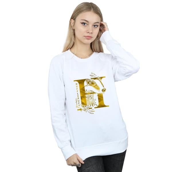 Harry Potter Hufflepuff Badger - Sweatshirt för damer/kvinnor