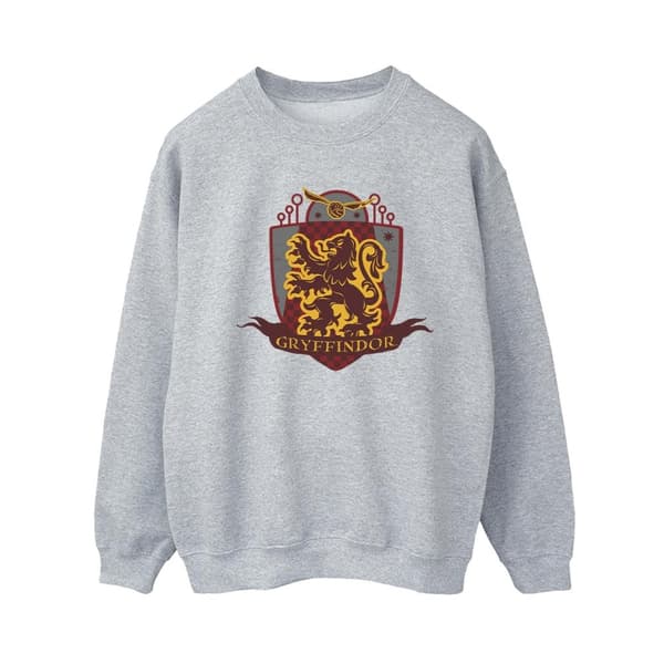 Harry Potter Womens/Ladies Gryffindor Chest Badge Sweatshirt Sports Grey XXL