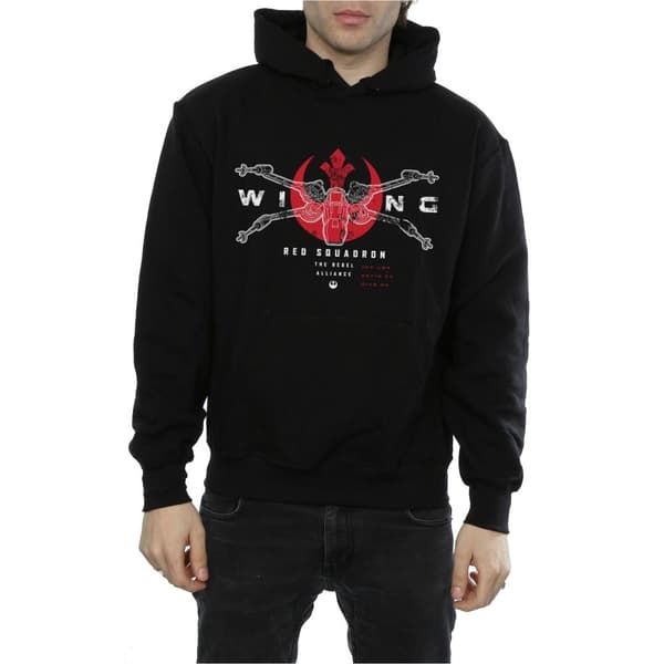 Star Wars Mens Rogue One X-Wing Red Squadron Hoodie