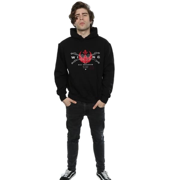 Star Wars Mens Rogue One X-Wing Red Squadron Hoodie