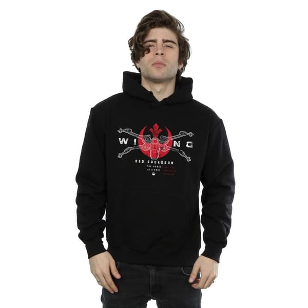 Star Wars Mens Rogue One X-Wing Red Squadron Hoodie