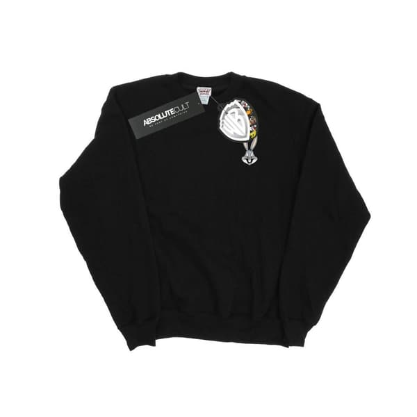 Looney Tunes Mens Bugs Bunny Breast Print Sweatshirt