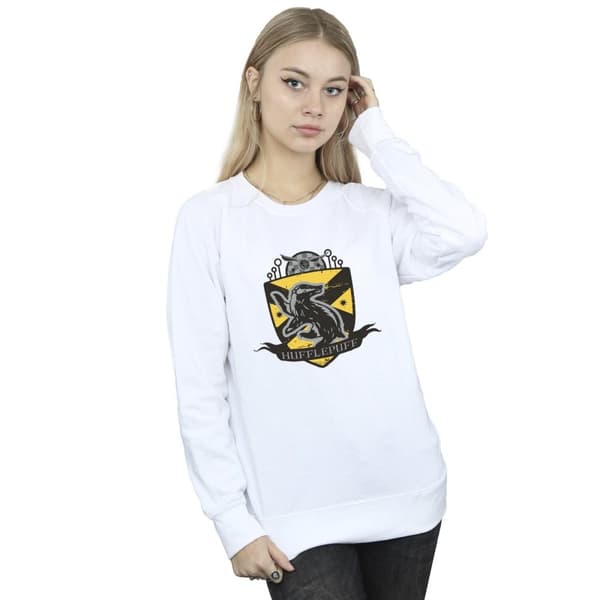 Harry Potter Womens/Ladies Hufflepuff Chest Badge Sweatshirt