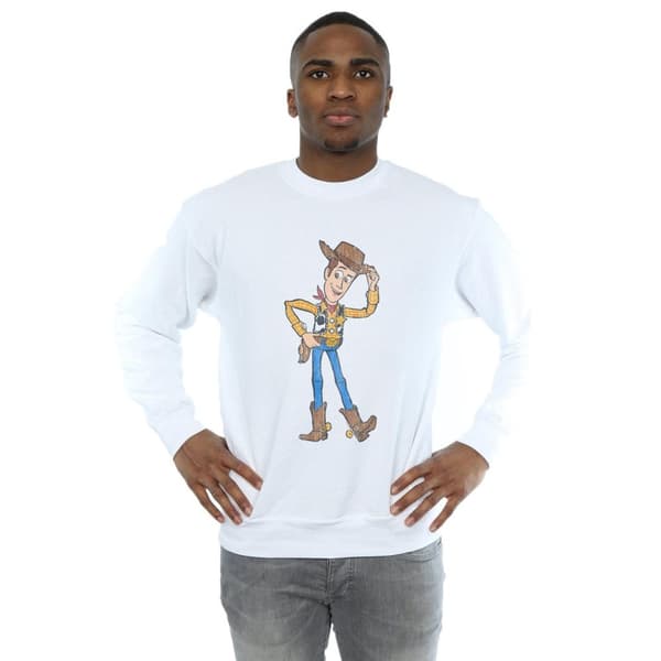 Disney Mens Toy Story 4 Sheriff Woody Pose Sweatshirt