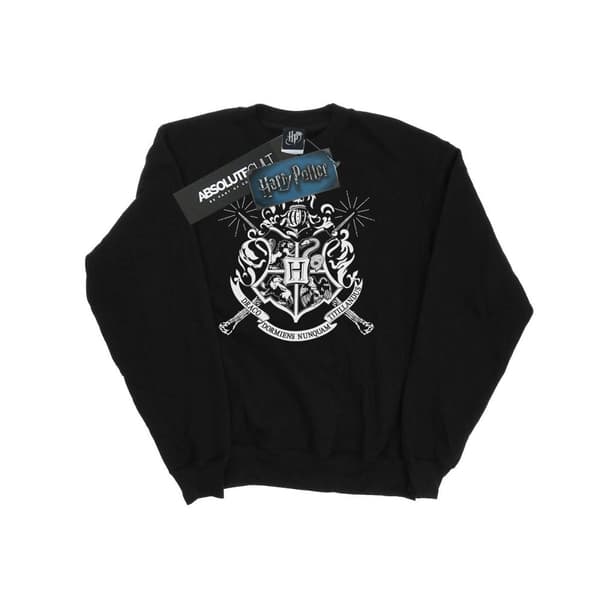 Harry Potter Sweatshirt med Hogwarts-märke och trollstavar - dam/dam