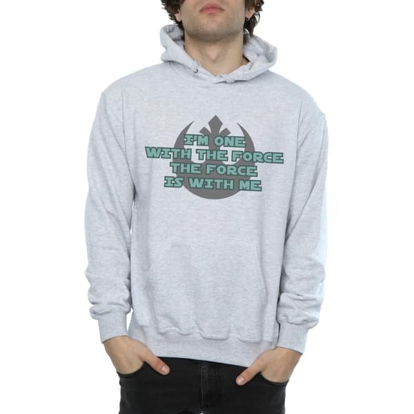 Star Wars Mens Rogue One I´m One With The Force Green Hoodie