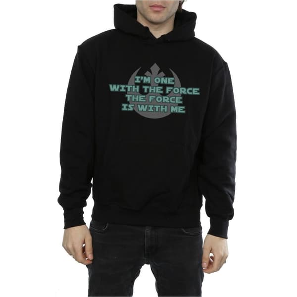 Star Wars Mens Rogue One I´m One With The Force Green Hoodie