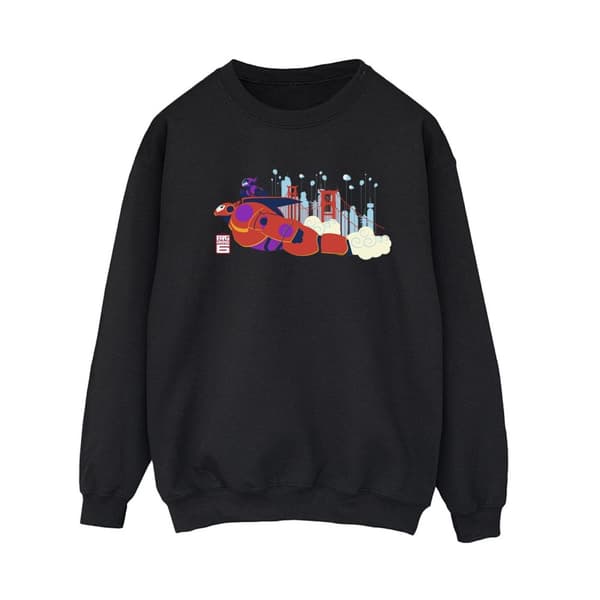 Disney Womens/Ladies Big Hero 6 Baymax Hiro Bridge Sweatshirt