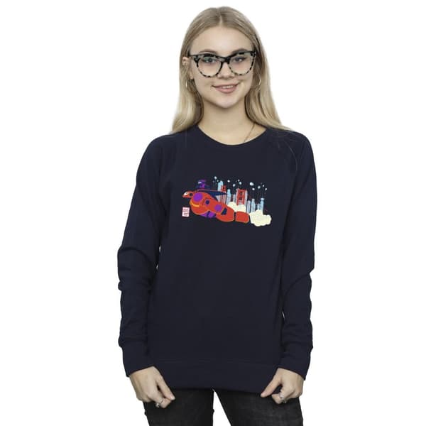 Disney Womens/Ladies Big Hero 6 Baymax Hiro Bridge Sweatshirt