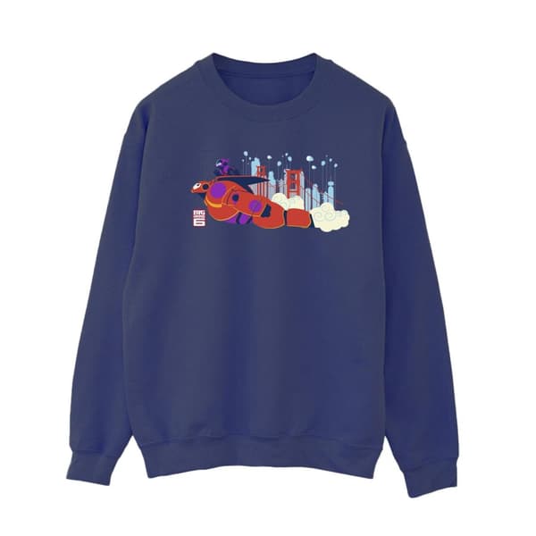 Disney Womens/Ladies Big Hero 6 Baymax Hiro Bridge Sweatshirt