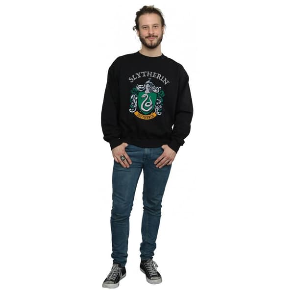 Harry Potter Mens Slytherin Crest Sweatshirt