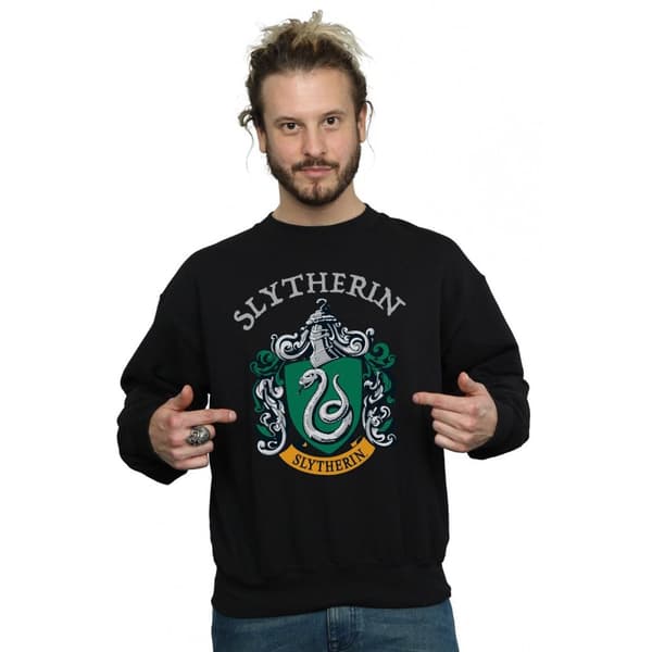 Harry Potter Mens Slytherin Crest Sweatshirt