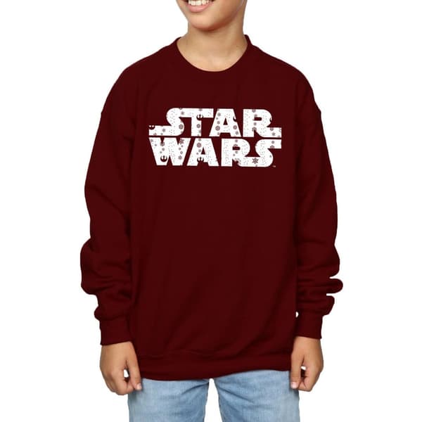 Star Wars Sweatshirt med julig logotyp för pojkar