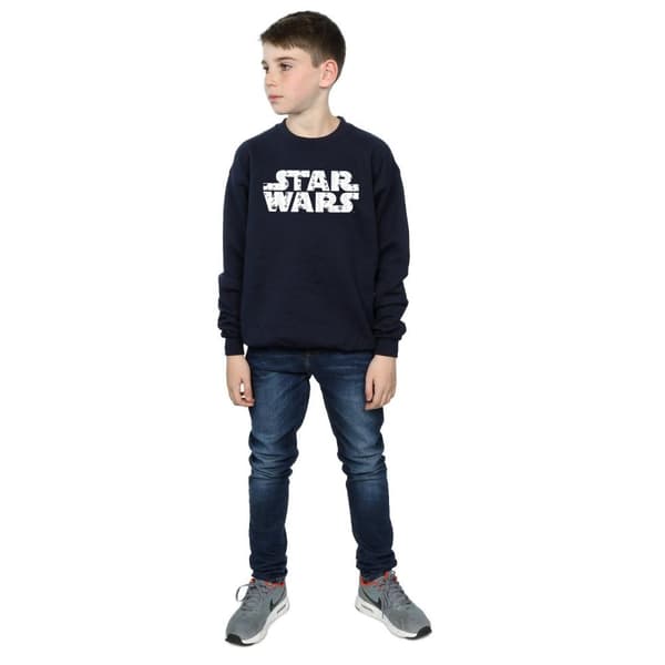Star Wars Sweatshirt med julig logotyp för pojkar