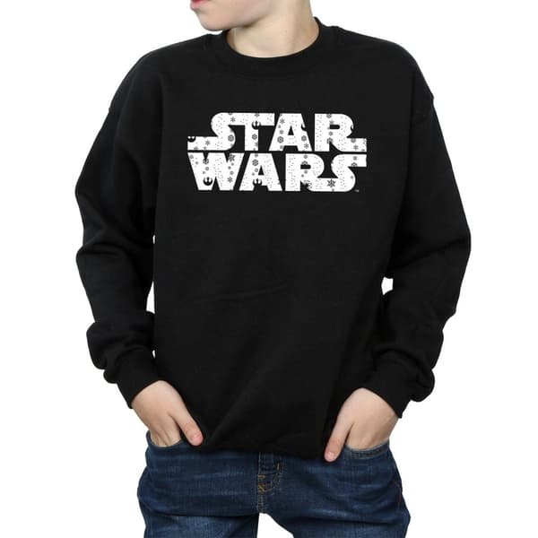 Star Wars Sweatshirt med julig logotyp för pojkar