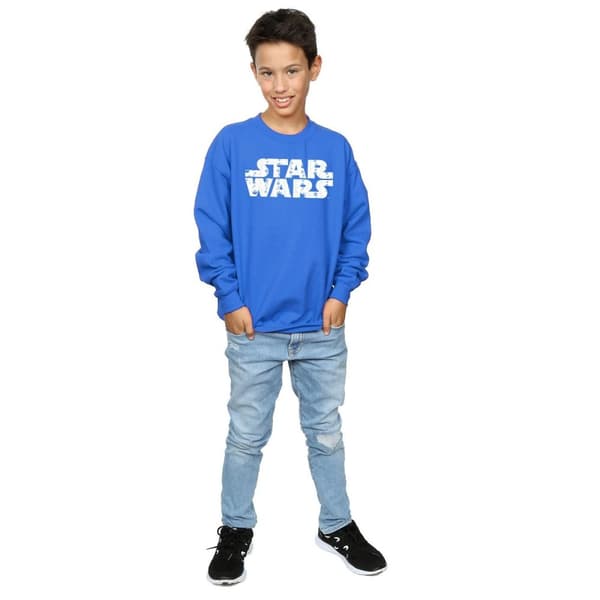 Star Wars Sweatshirt med julig logotyp för pojkar