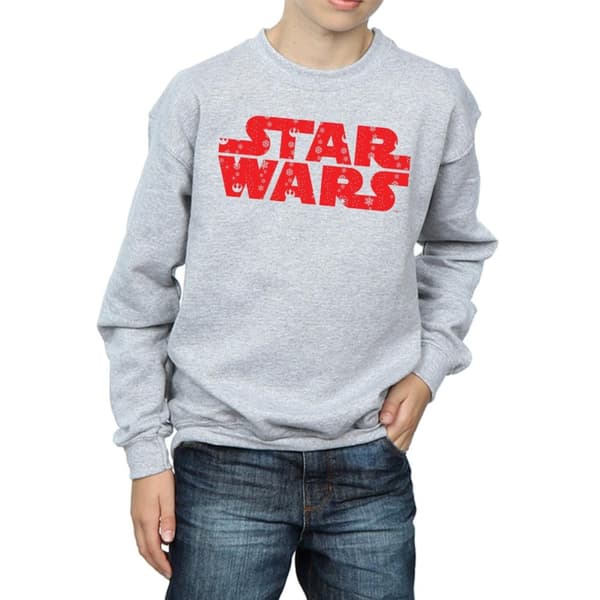 Star Wars Sweatshirt med julig logotyp för pojkar