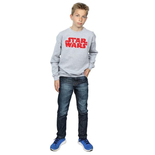 Star Wars Sweatshirt med julig logotyp för pojkar