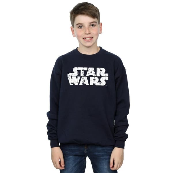 Star Wars Sweatshirt med julig logotyp för pojkar